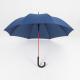 Blue Junior Golf Umbrella , Custom Made Umbrella With Curved Wooden Handle
