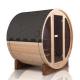OEM Solid Wood Outdoor Traditional Steam Barrel Sauna For 6 Person