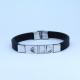 Factory Direct Stainless Steel High Quality Silicone Bracelet Bangle LBI103