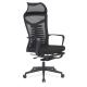 Breathable High Back Desk Chair With Mesh Seat Adjustable Lumbar Support 90MM Spring
