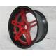 BC10 deep dish wheels Red center disk black lip & customization forged three