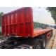 Container Transport Used Flatbed Semi Trailer , 20 40 Foot Flatbed Semi Trailer