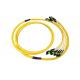 MPO MTP Trunk Cable APC Polish Single Mode 9 / 125 LSZH Optical Cable