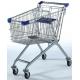 120KG Capacity Supermarket Wire Shopping Trolley , Grocery 4 Wheel Shopping Trolley