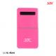 Thin 4000mAh Portable Power Bank Battery Display External USB Charger E39 with Over Current Protection for Phone Tablet