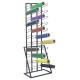44 Vinyl Rolling Industrial Metal Display Stands with Wire Arms
