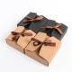 Whitecard Kraft Paper Gift Boxes With Ribbon