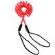 Hand Safety Coil Tool Lanyard Red Plastic Coiled Loop Lanyard