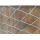 Incombustible 60*60mm Chain Link Mesh Easy Maintaining Diamond Hole Shape