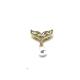 Gold Fox Brooch Pin Inlaid Shiny Diamond For Clothes 2.5cm length 3.5cm height