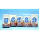 Hand Painting 0-9 Number Candle with White Edge Blue backgrand and Yellow Star