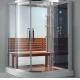 Shower Cubicles With Round Sliding Door , Size Can Be Ordered , Artical Glass , Aluminium Frames
