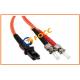 ST To MTRJ Duplex Fiber Optic Patch Cables 2.0mm, 62.5/125μm OM1 With PVC Jacket