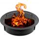 32 Inch Solid Steel Campfire Pit Liner Ring for Outdoor Patio Backyard Holiday Party