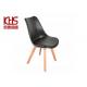 Multicolor Modern Plastic Dining Chairs Heat Resistant Black Plastic Cafe Chairs