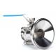 Water Food Grade 2 Inch 1.5 Stainless Steel Ball Valve Manual Tank Bottom