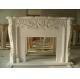white color stone fireplace,flower carved stone fireplace