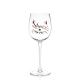 Novelty Applique Creative Festive Glass Cat Theme Wine Glass Gift