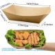 Kraft Paper Recyclable Eco-Friendly Food Serving Boats Take Out Food Trays Party Supplies For Tacos, Nachos