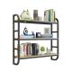 Etagere Mural Wooden Wall Hanging Shelves 3 Tiers Floating Wall Shelf for Living Room