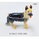 China manufacture animal jewelry boxes cute labrador dog metal alloy trinket jewelry box