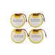 Wholesale Customized 3.8v 225mAh 363027 3.7v Lithium Polymer Rechargeable Lipo Round Battery Cell Battery Pack With Connector