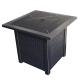 Alloy Steel Winter Propane Fire Pit Table Square Smokeless