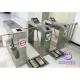 Thick 1.5mm TCP/IP smart access electrics esd entry single waist height turnstile with nfc security system