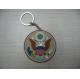 3D Cute Cartoon Animal Logo Design Translucent Soft PVC Rubber Panda Keychain With Metal Keyring