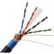 SFTP Cat6 Lan Cable 305m 1000ft HDPE Insulation PVC Jacket For Outdoor