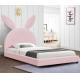 Fabric Living Spaces Upholstered Bed Frame Foundation Platform Design With Footboard