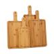 Oem Bread 4pcs Set Large Bamboo Cutting Board With Handle