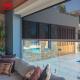 100% Optional Openness Factor Blockout Window Outdoor Zip Track Blinds