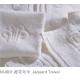 Jacquard Embossed 200GSM  Bath Cotton Towels For 5 Star Luxury Hotel