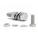 stainless steel m27 hex head bolt Fastener DIN931 Bolzen all style of screw 16mm m40 High strength TC bolt nut washer A3