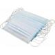 Non Toxic Disposable Face Mask Soft Blue Color High Bacteria Filtration