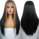 180% Density HD Transparent Swiss Lace Frontal Peruvian Straight Wig for Black Women