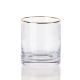 7.5oz Modern Drinking Glasses Engraved Whiskey Tumbler Crystal Cup For Drinking Bourbon