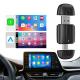 Universal Car Fitment Wireless Carplay and Android Auto Adapter with Dual Ports Bluetooth 5.4 2-in-1 USB Type-C