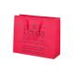 Bright Pink Paper Packaging Bags Matte Lamination With 128gsm 175gsm Thickness