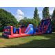 Lead Free Inflatable Obstacle Courses 60ft With Slide