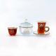 Arabic Transparent Teacups and Saucers Glass 19pcs coffee sets