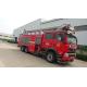SINOTRUK 440hp Water Tower Fire Truck With 3 Axles 32M Telescopic Boom