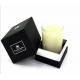 custom rigid two pieces candle box with shoulder and neck Luxury lid and base candle packaging box