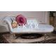Curved Velvet Fabric Bedroom Furniture Elegant Chaise Lounge