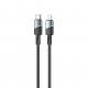 Customized USB 2.0 Multi Function Charging Cable 3A 1M / 2M 480Mbps Black Color