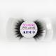 Multi Layered Thin Mink Lashes , Natural Black Color 25mm Mink Eyelashes