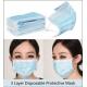 Face Mouth Disposable Medical Mask 3 Ply Protective Non Woven Fabric Material
