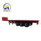 Techinical Spare Parts Support Heavy Duty 3 Axles Flatbed Trailer Low Bed Semi Trailer