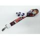 Good Looking Dye Sublimation Lanyards ， Red Visitor Lanyards With Id Holder 